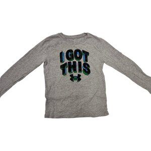 EUC | Under Armour | Boys | Gray | I Got This | Long Sleeve Tee | Size 7